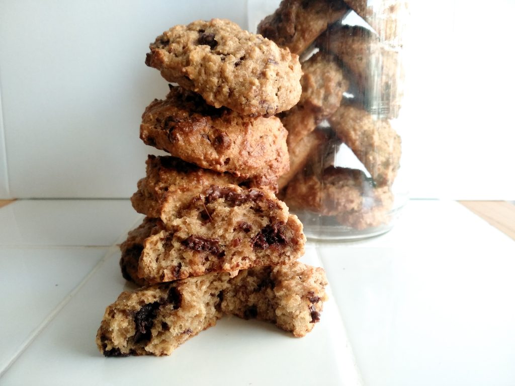 Chocolate Chip Banana Oatmeal Cookies