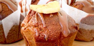 Muffins με Φυστικοβούτυρο και Μπανάνα